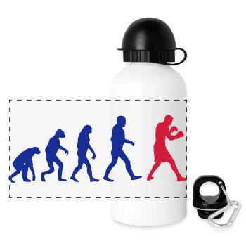 Boxing Evolution logo - Panoramic Thermal Bottle with Lid 500 ml - white - Front