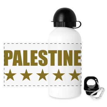 Palestine - Panoramic Thermal Bottle with Lid 500 ml - white - Front