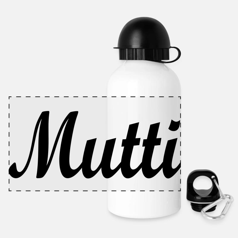 mutti - Panorama Trinkflasche mit Deckel 500 ml - Weiß