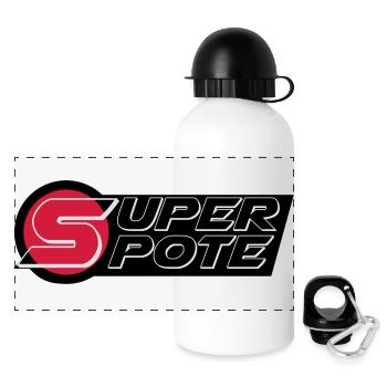 super_pote_ok - Gourde panoramique avec couvercle 500 ml - blanc - Devant