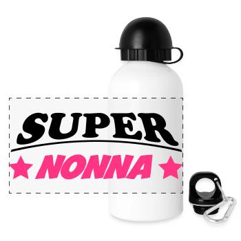 Super nonna - Panoramic Thermal Bottle with Lid 500 ml - white - Front
