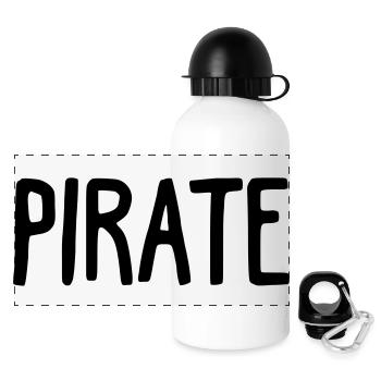 PIRATE - Gourde panoramique avec couvercle 500 ml - blanc - Devant