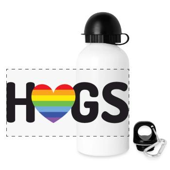 LGBT Hugs - Panoramic Thermal Bottle with Lid 500 ml - white - Front