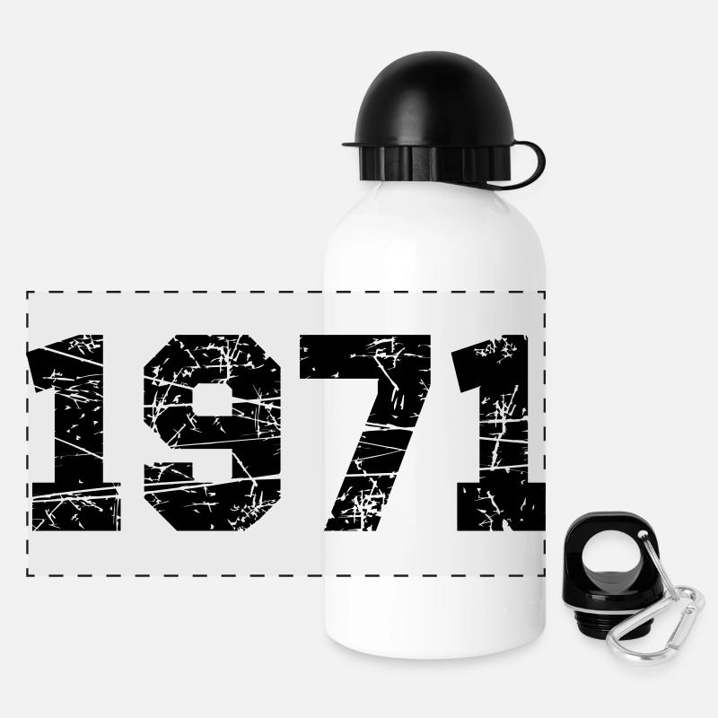1971 - Gourde panoramique avec couvercle 500 ml - blanc