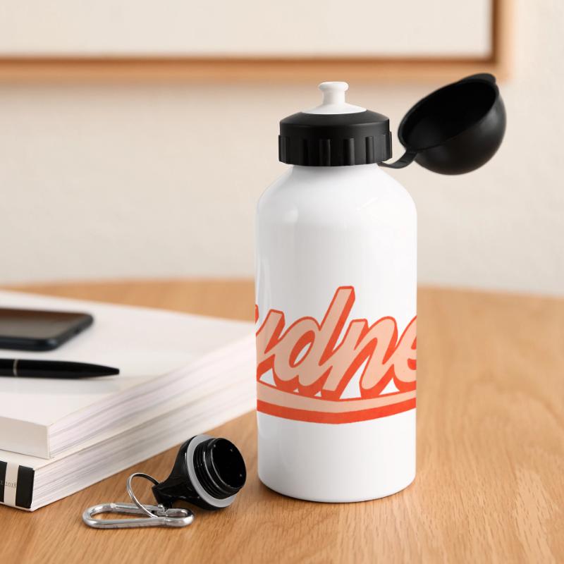 Sydney Retro Script Logo Panoramic Thermal Bottle with Lid 500 ml