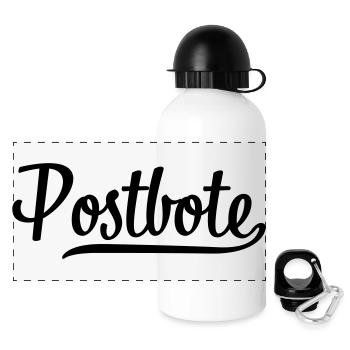 Postbote - Panorama Trinkflasche mit Deckel 500 ml - Weiß - Vorne