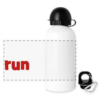 Courir - Gourde panoramique avec couvercle 500 ml - blanc - Devant