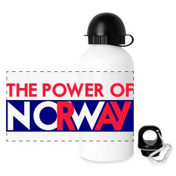 La puissance de NOrWay - Gourde panoramique avec couvercle 500 ml - blanc - Devant