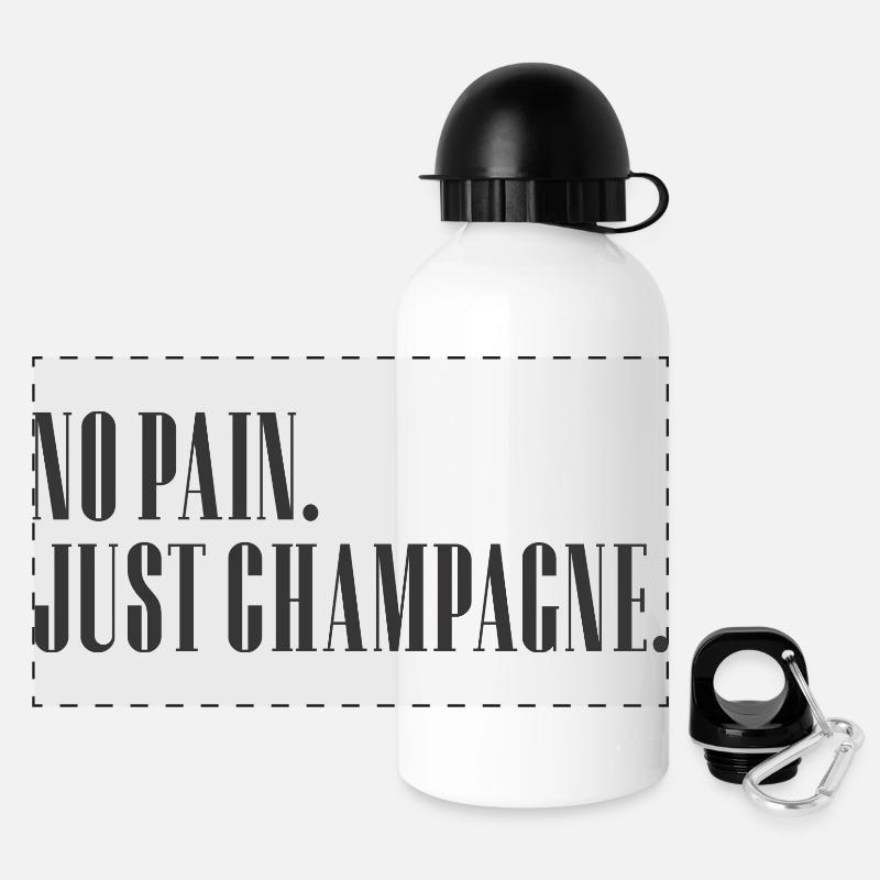 no pain - Panoramic Thermal Bottle with Lid 500 ml - white