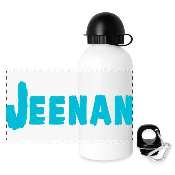 Jeenan - Gourde panoramique avec couvercle 500 ml - blanc - Devant