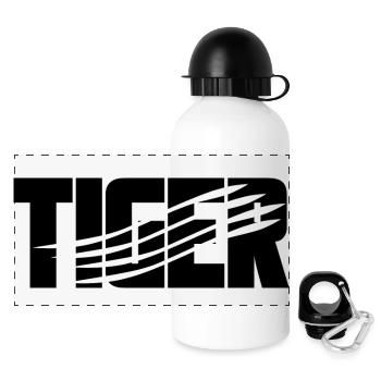 Tiger Claw Scratch Marks - Panoramic Thermal Bottle with Lid 500 ml - white - Front