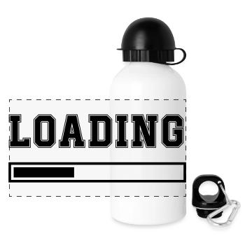 Loading - Panoramic Thermal Bottle with Lid 500 ml - white - Front