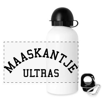 MAASKANTJE ULTRAS - Panorama Trinkflasche mit Deckel 500 ml - Weiß - Vorne