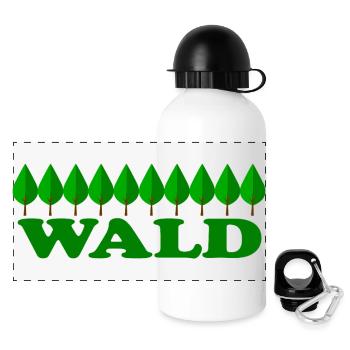 Forest - Panoramic Thermal Bottle with Lid 500 ml - white - Front