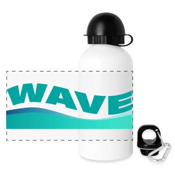 Wave - Panoramic Thermal Bottle with Lid 500 ml - white - Front