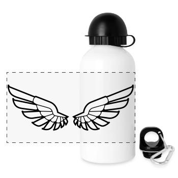 wings - Panoramic Thermal Bottle with Lid 500 ml - white - Front
