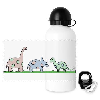 Dino - Panoramic Thermal Bottle with Lid 500 ml - white - Front