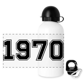 1970 - Panoramic Thermal Bottle with Lid 500 ml - white - Front