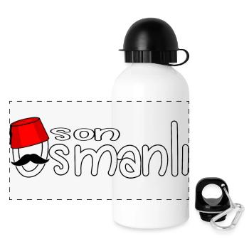 Son Osmanli - Panorama Trinkflasche mit Deckel 500 ml - Weiß - Vorne