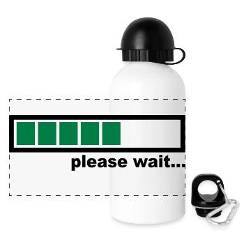 Loading - Panorama Trinkflasche mit Deckel 500 ml - Weiß - Vorne