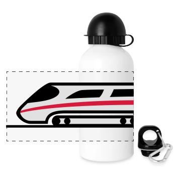 Express Train Logo - Panoramic Thermal Bottle with Lid 500 ml - white - Front