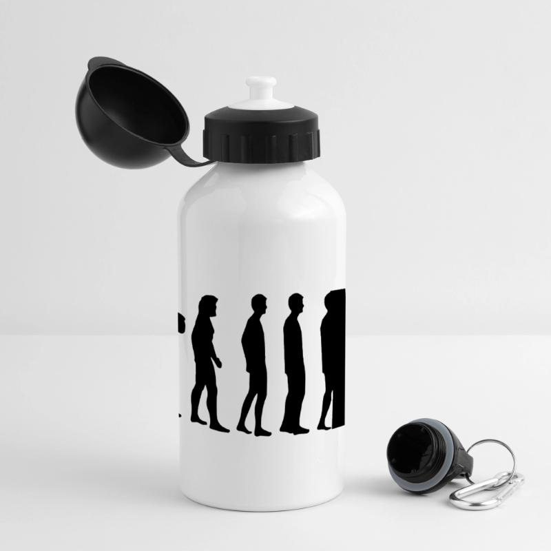 DARWIN - EVOLUTION SOCIETE - CODE BARRE Gourde panoramique avec couvercle 500 ml