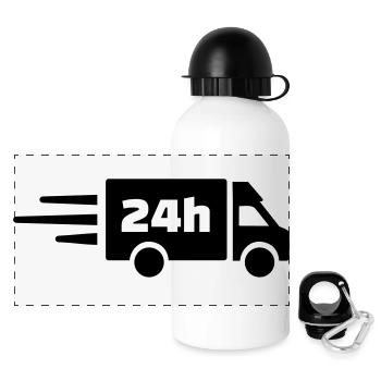 Express delivery - Panoramic Thermal Bottle with Lid 500 ml - white - Front