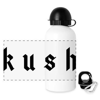 KUSH - Panorama Trinkflasche mit Deckel 500 ml - Weiß - Vorne