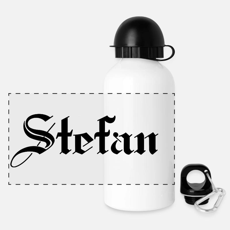 Stefan - Panorama Trinkflasche mit Deckel 500 ml - Weiß