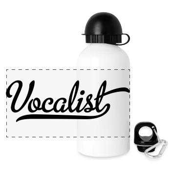 vocalist - Panorama Trinkflasche mit Deckel 500 ml - Weiß - Vorne