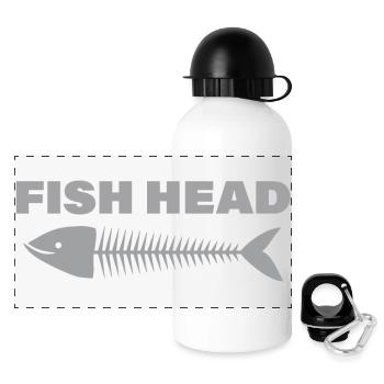 FISH HEAD - Panoramic Thermal Bottle with Lid 500 ml - white - Front