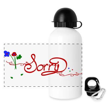 Sorry - Panoramic Thermal Bottle with Lid 500 ml - white - Front