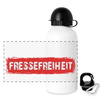 Liberté de bouche - Gourde panoramique avec couvercle 500 ml - blanc - Devant