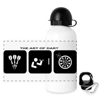 Darts Darts Sports Entertainment Leisure Hobby - Panoramic Thermal Bottle with Lid 500 ml - white - Front