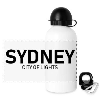 Sydney - City of Lights - Australia - Australien - Panoramic Thermal Bottle with Lid 500 ml - white - Front