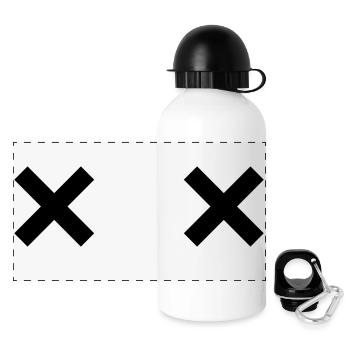 XX - Panorama Trinkflasche mit Deckel 500 ml - Weiß - Vorne