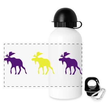 moose sweden - Panoramic Thermal Bottle with Lid 500 ml - white - Front