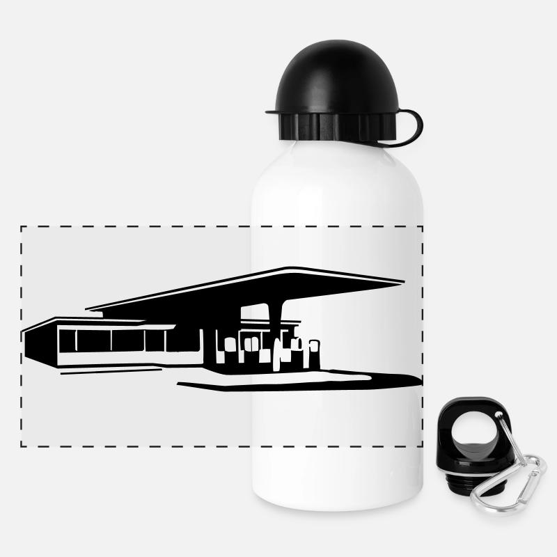 Service station - Panoramic Thermal Bottle with Lid 500 ml - white