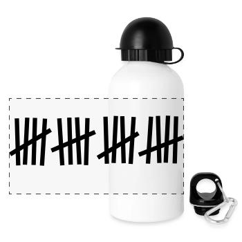 Tally 20 strokes - Panoramic Thermal Bottle with Lid 500 ml - white - Front