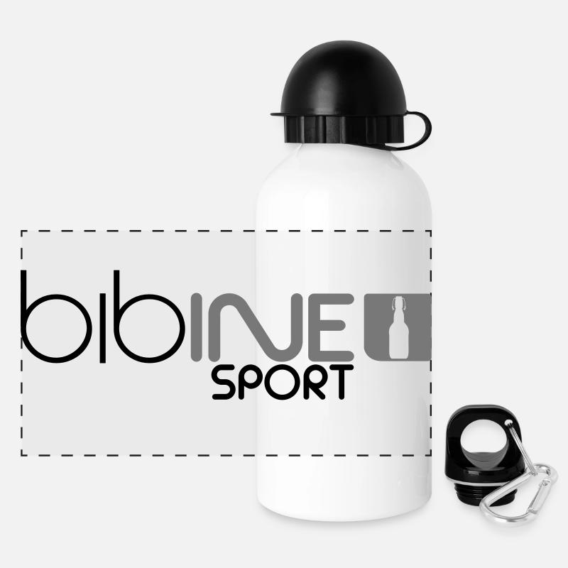 Hooch Sport - Panorama Trinkflasche mit Deckel 500 ml - Weiß
