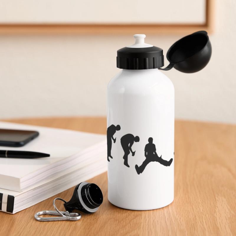 Drunk evolution Panorama Trinkflasche mit Deckel 500 ml