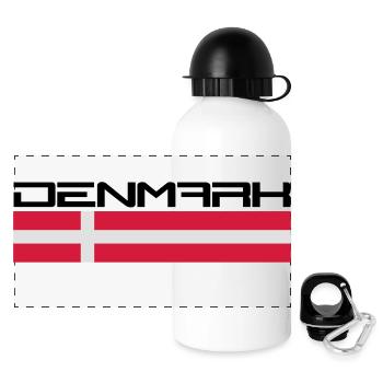 Denmark Logo Design - Panoramic Thermal Bottle with Lid 500 ml - white - Front
