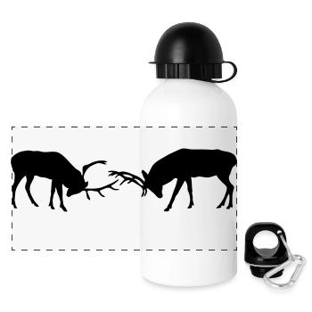 deer - antler - hunting - hunter - Panoramic Thermal Bottle with Lid 500 ml - white - Front