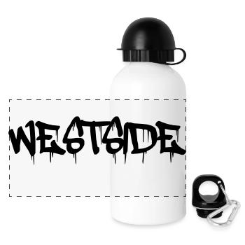westside - Panorama Trinkflasche mit Deckel 500 ml - Weiß - Vorne
