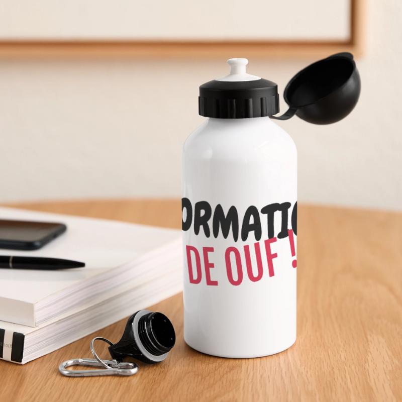Computer Engineer Informatiker Informaticien Panoramic Thermal Bottle with Lid 500 ml