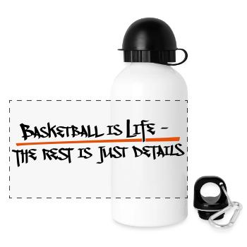 Basket-ball Basketball Basket - Gourde panoramique avec couvercle 500 ml - blanc - Devant