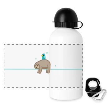 Sleep (part 2) - Panoramic Thermal Bottle with Lid 500 ml - white - Front