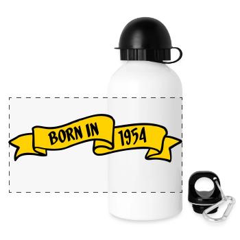 Born in 1954 - Panoramic Thermal Bottle with Lid 500 ml - white - Front