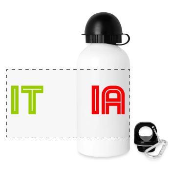 Italia - Italy - Italien - Gourde panoramique avec couvercle 500 ml - blanc - Devant