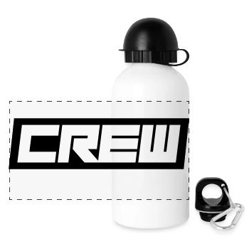 Crew - Panorama Trinkflasche mit Deckel 500 ml - Weiß - Vorne
